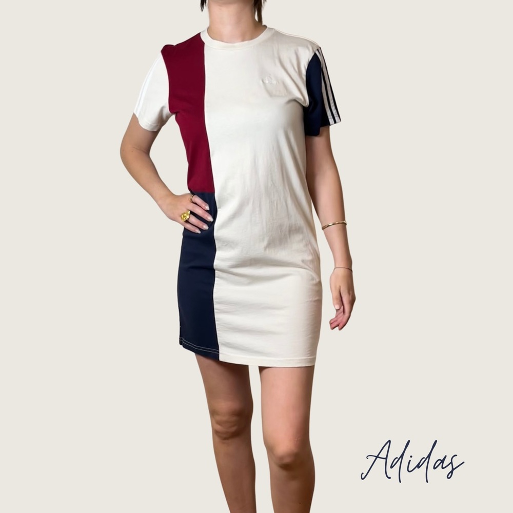 Adidas Tri-Color T-Shirt Dress